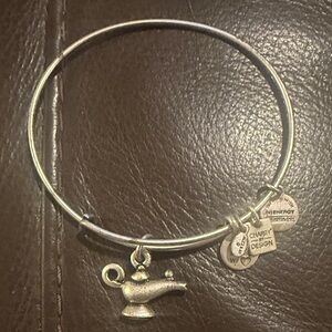 Alex and Ani Silver Magic Lamp Charm Bracelet